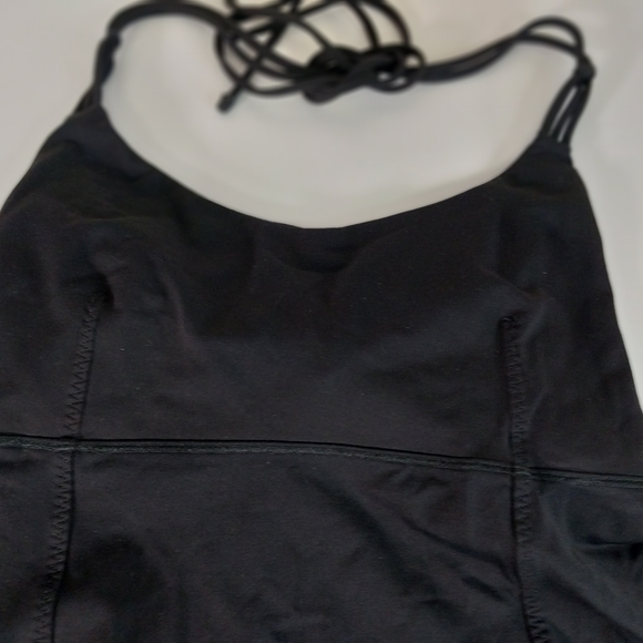 Lululemon Black Halter Top Size 8 - Picture 2 of 9